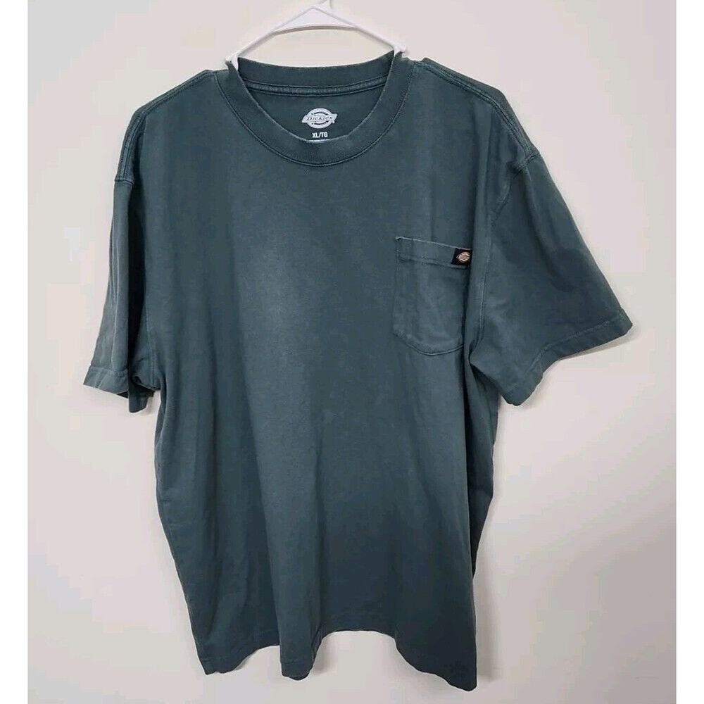 Dickies 100% Cotton Short Sleeve Pocket T-shirt Men's XL Green Workwear 1359
